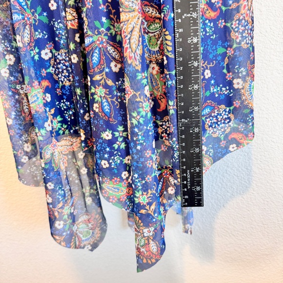 BloomChic Modest Swim Dress Navy Floral Paisley Skirted One Piece 18 20 NWOT - Picture 6 of 12